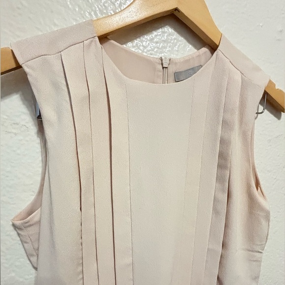 H&M Beige Sleeveless Pleated Dress S - Picture 8 of 10